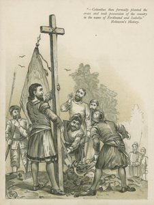 Colón reclamando el Nuevo Mundo para España de Andrew Melrose